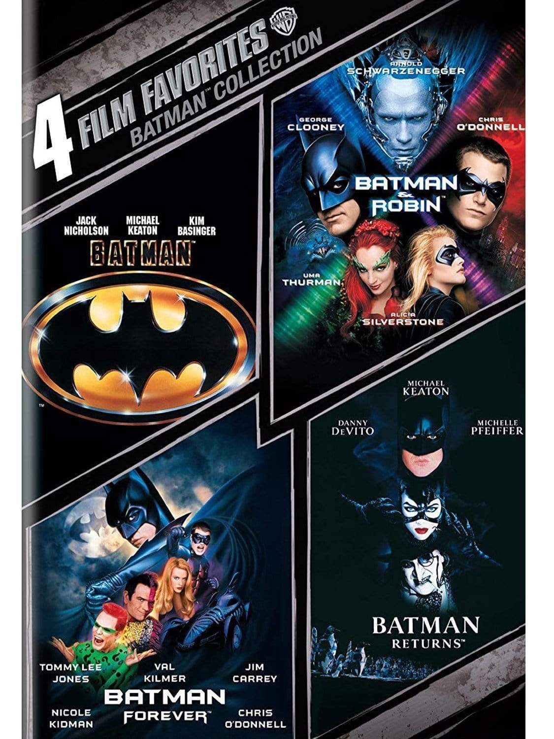 Batman Four Film Favorites Collection on DVD Warner Brothers DVDs & Blu-ray Discs > DVDs > Box Sets