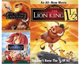 Disney's Lion King DVD Series Trilogy Set Includes All 3 Movies