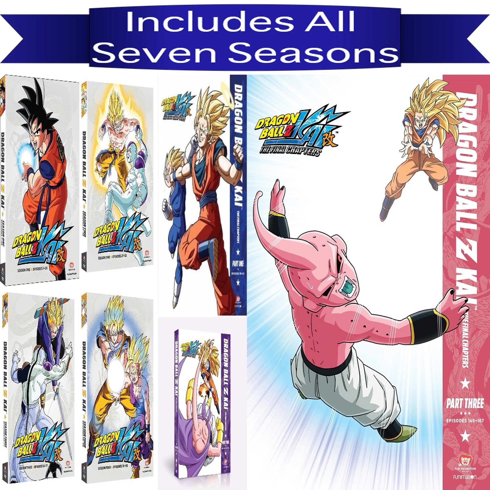 Dragon Ball Z Kai TV Series Seasons 1-7 DVD Set