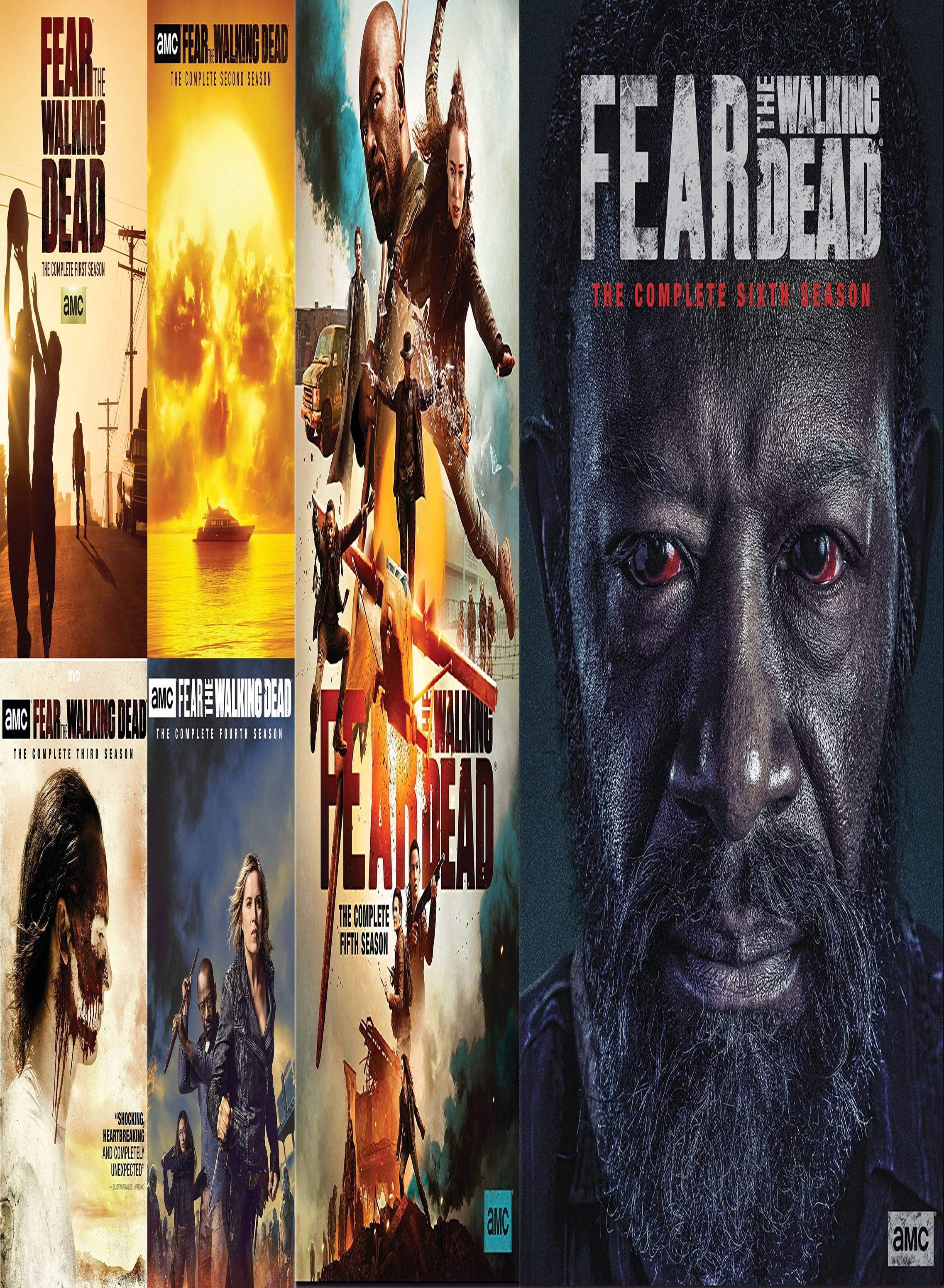 Fear the Walking Dead TV Series Seasons 1-6 DVD Set Lionsgate DVDs & Blu-ray Discs > DVDs