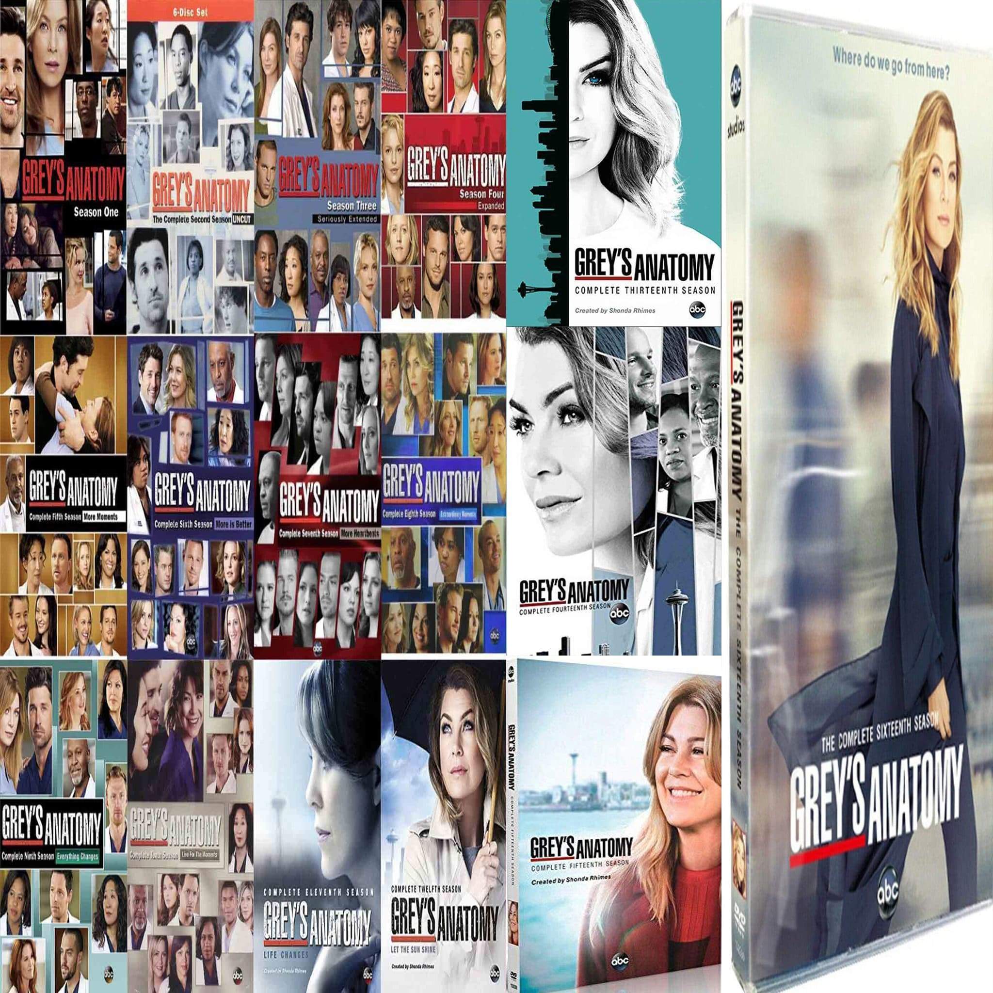 Grey's Anatomy TV Series Seasons 1-16 DVD Set ABC Studios DVDs & Blu-ray Discs > DVDs