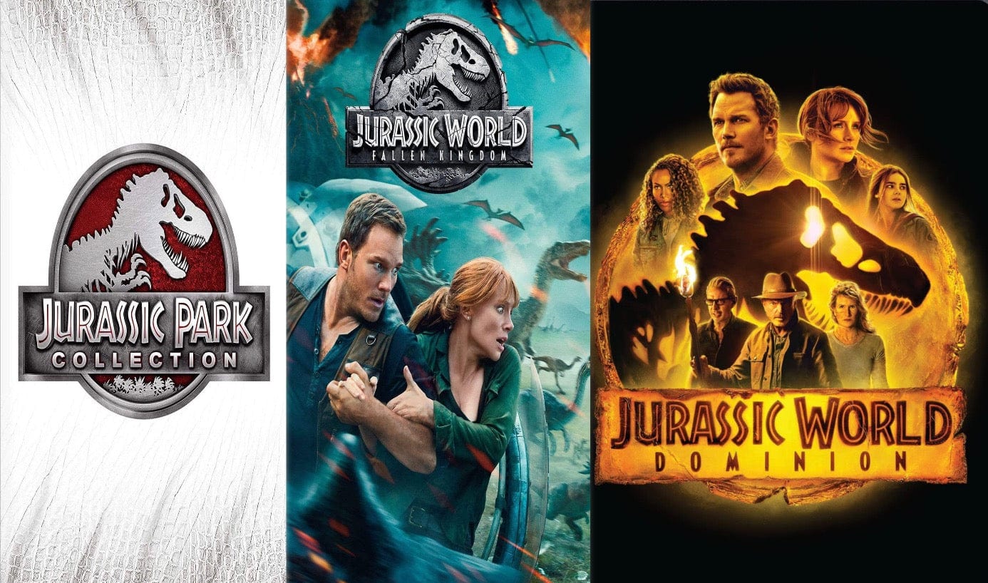 Jurassic Park DVD Series Box Set Includes All 6 Movies – Pristine