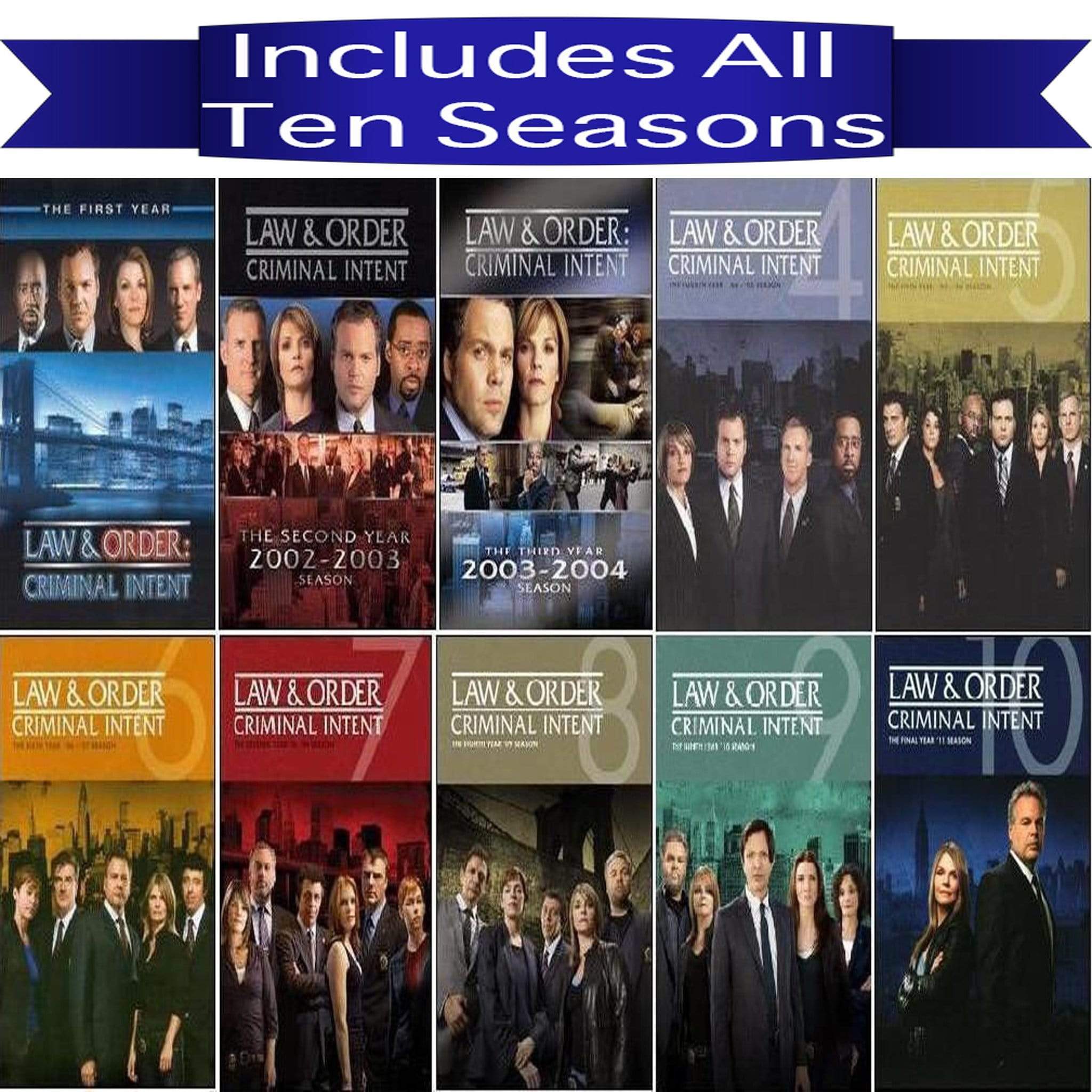 Law & Order Criminal Intent TV Series Complete DVD Set – Pristine