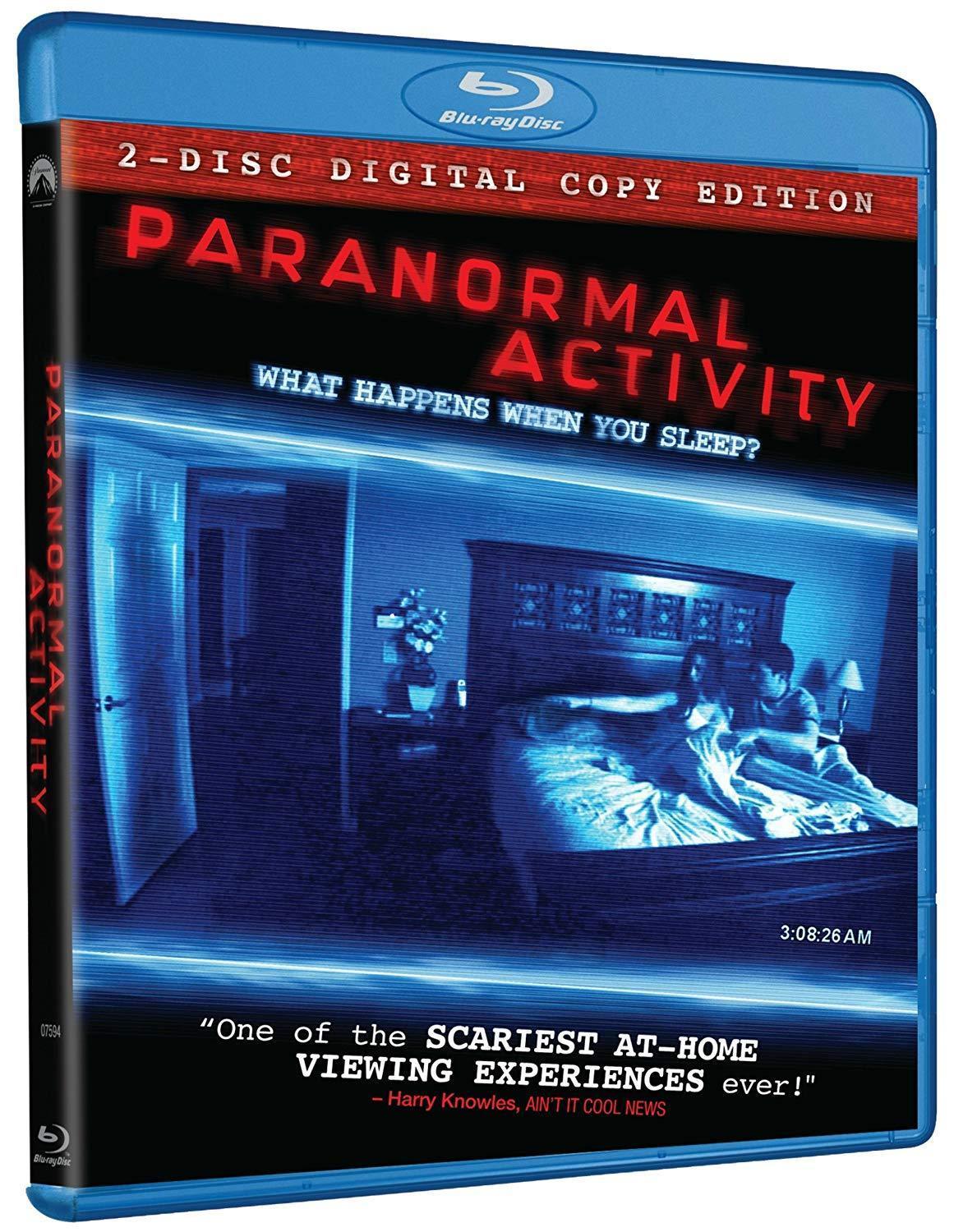 Paranormal Activity on Blu-Ray Blaze DVDs