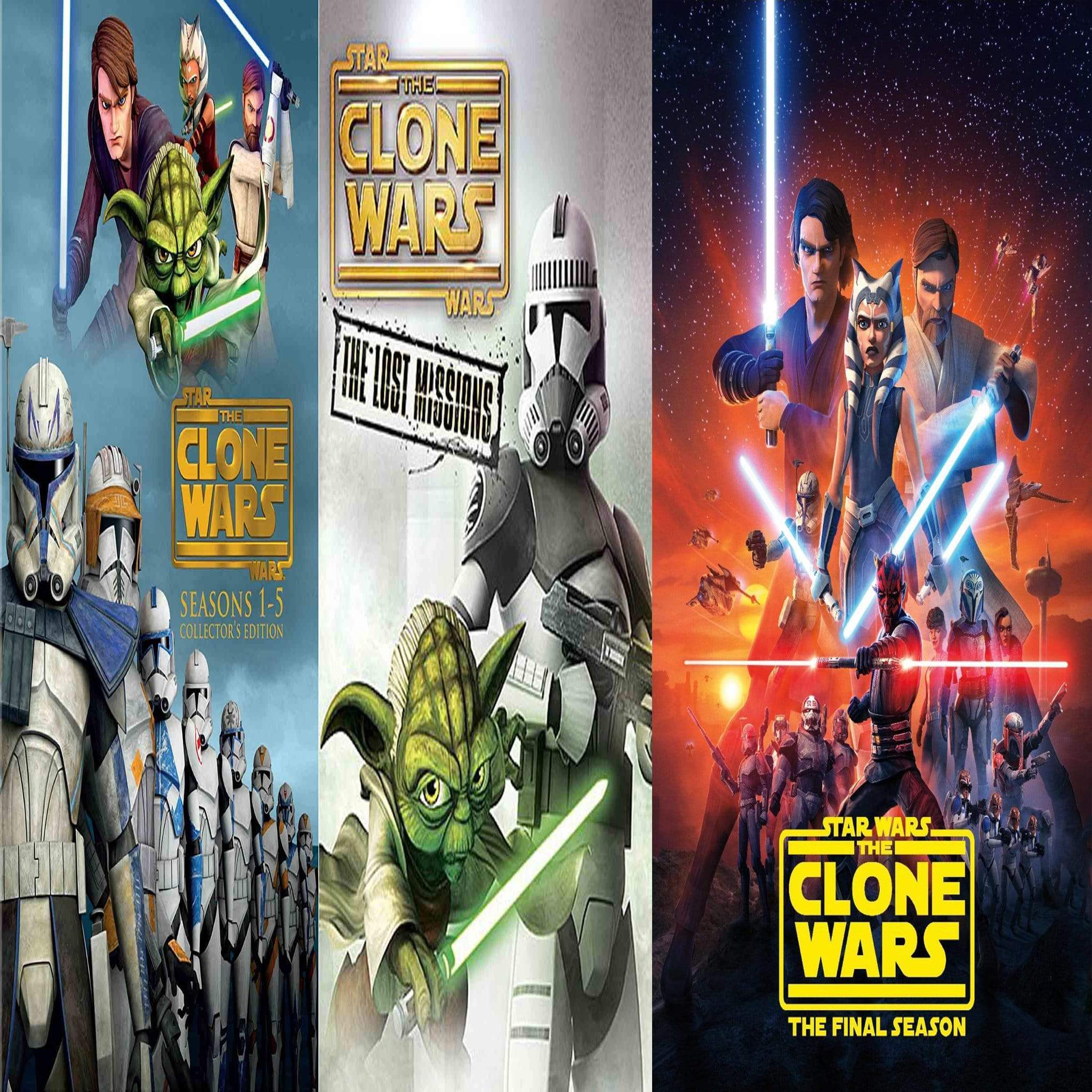 Star Wars: The Clone Wars DVD Seasons 1-7 Set Warner Home Videos DVDs & Blu-ray Discs > DVDs > Box Sets