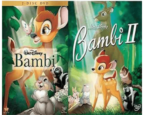 Disney's Bambi 1&2 DVD Set Includes Both Animated Movies
