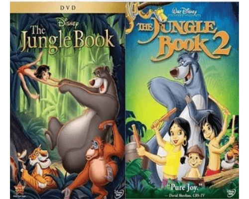 Walt Disney's Jungle Book 1&2 DVD Set 2 Movie Collection Walt Disney DVDs & Blu-ray Discs > DVDs