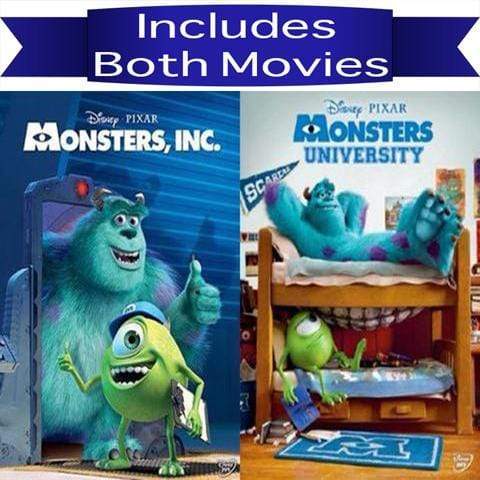 disney pixar monsters university Disney's Monsters, Inc. DVD Series 1&2 Movie Set Includes Both Movies – Pristine Sales