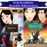 Walt Disney's Mulan 1&2 DVD Set 2 Movie Collection Walt Disney DVDs & Blu-ray Discs > DVDs
