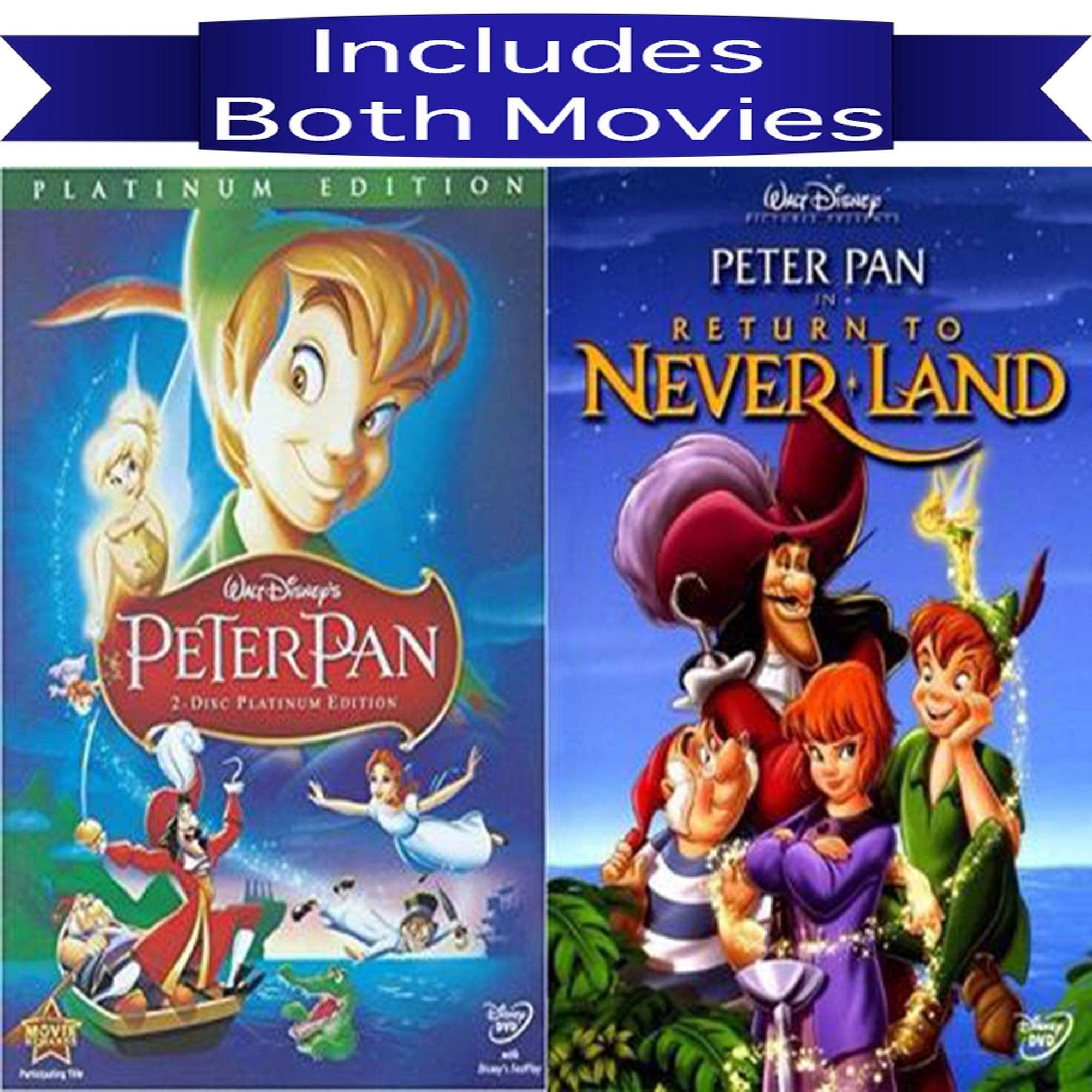 Haas Lima Tweet Peter Pan DVD Series Movies 1 & 2 Set Include Both Movies - Pristine Sales