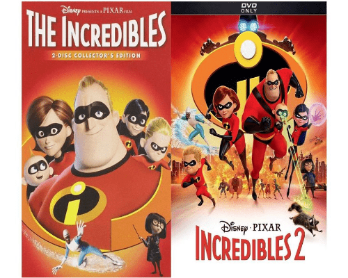 Walt Disney's Incredibles 1-2 DVD Set Includes Both Movies