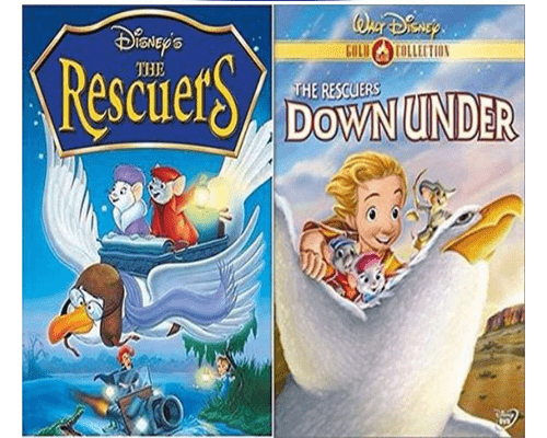 The Rescuers & The Rescuers Down Under DVD Series 1&2 Movies Set